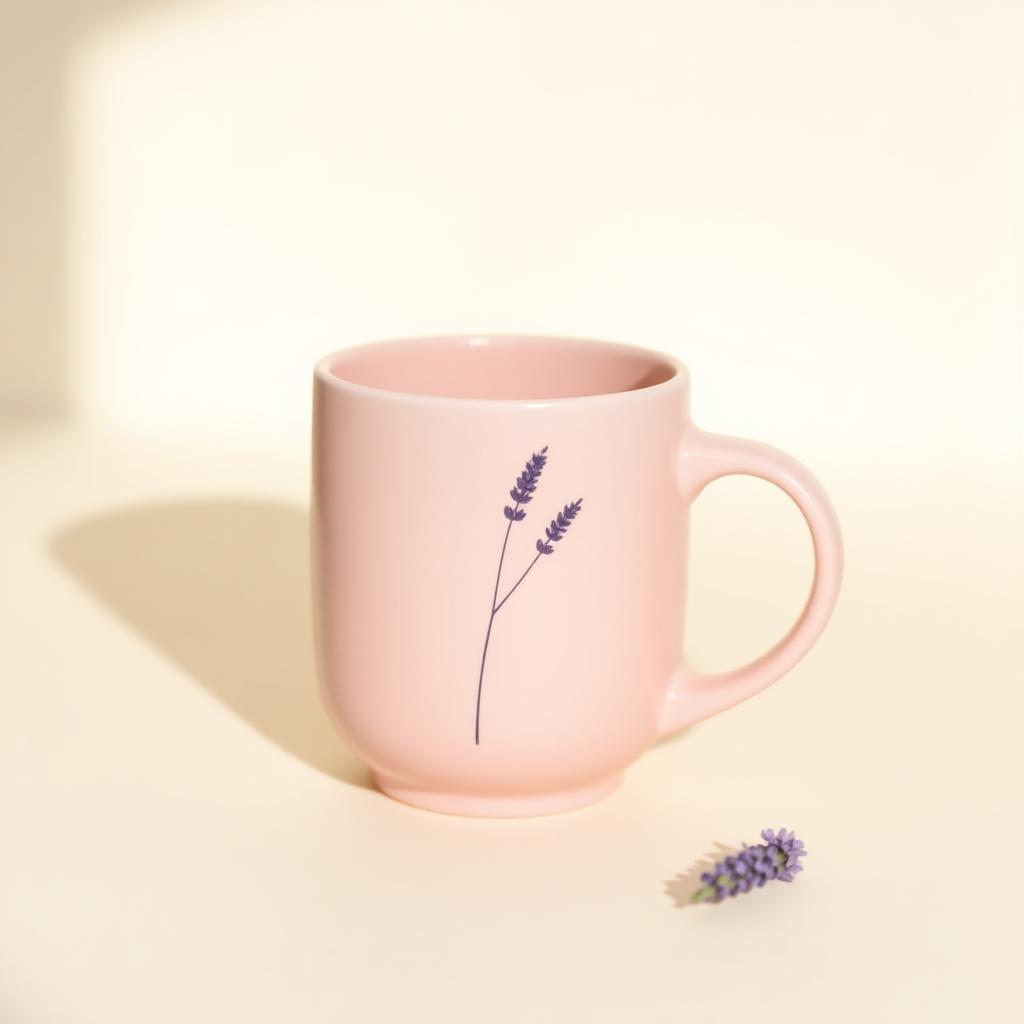 Simply Mindfull Moments mug concept in a neutral wellness palette